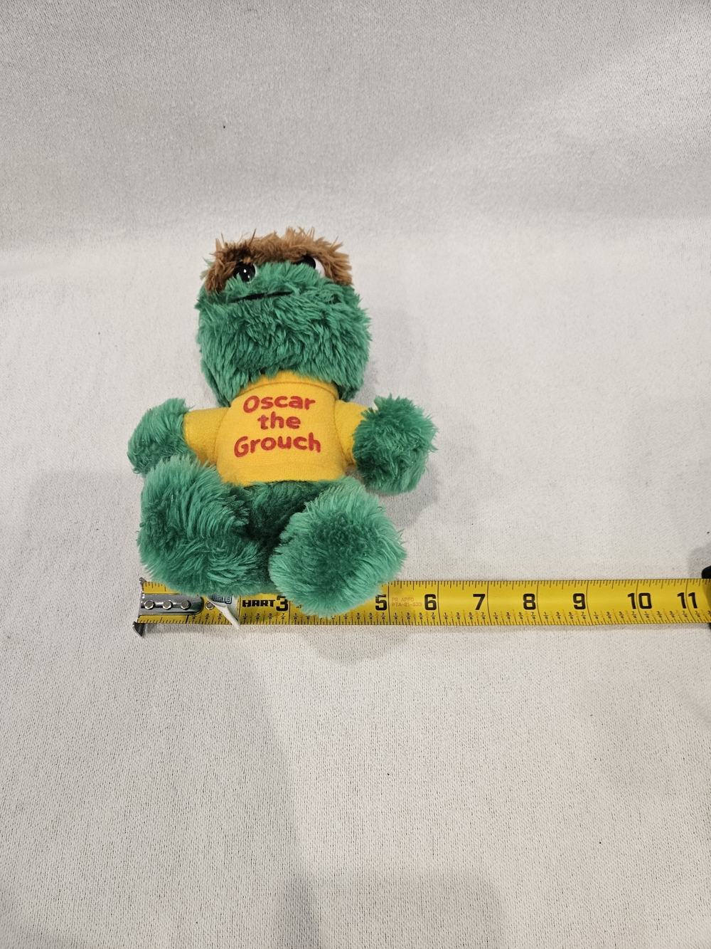 Vintage Playskool Sesame Street Oscar The Grouch Plush 1980's Hasbro Softies 8'' - Picture 8 of 8